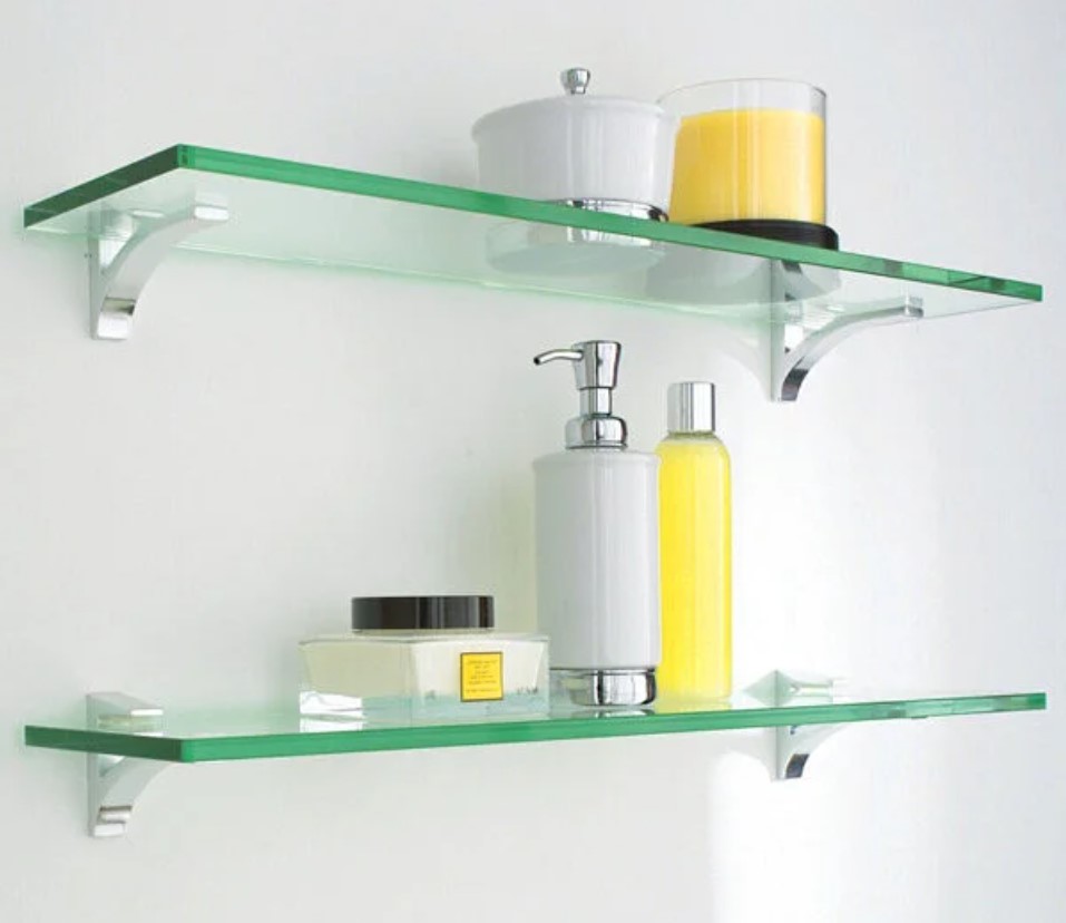 Table & Glass Shelves, Dubai – 10 mm Tempered Glass Tabletops and Floating Shelves 1 x 1 m with Polished Edges for Home & Office by INFOCUS Glass & Aluminium Works, UAE